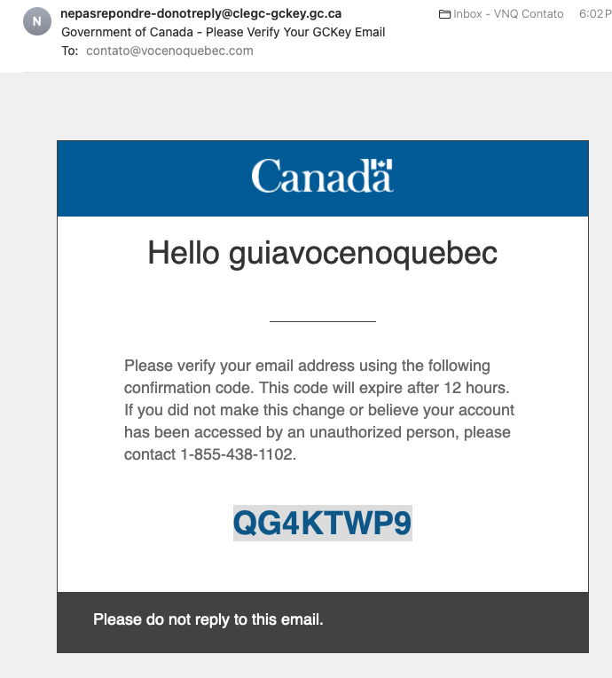 Tela 14 | Guia Passo a Passo: Criar Conta no Site de Imigração do Canadá